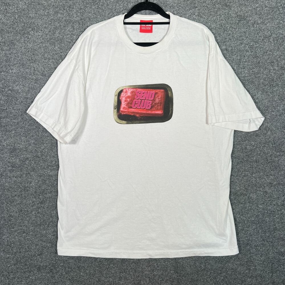Full Send Shirt Mens‎ 2XL XXL White Nelk Boys Steve Will Do It Send Club Tshirt